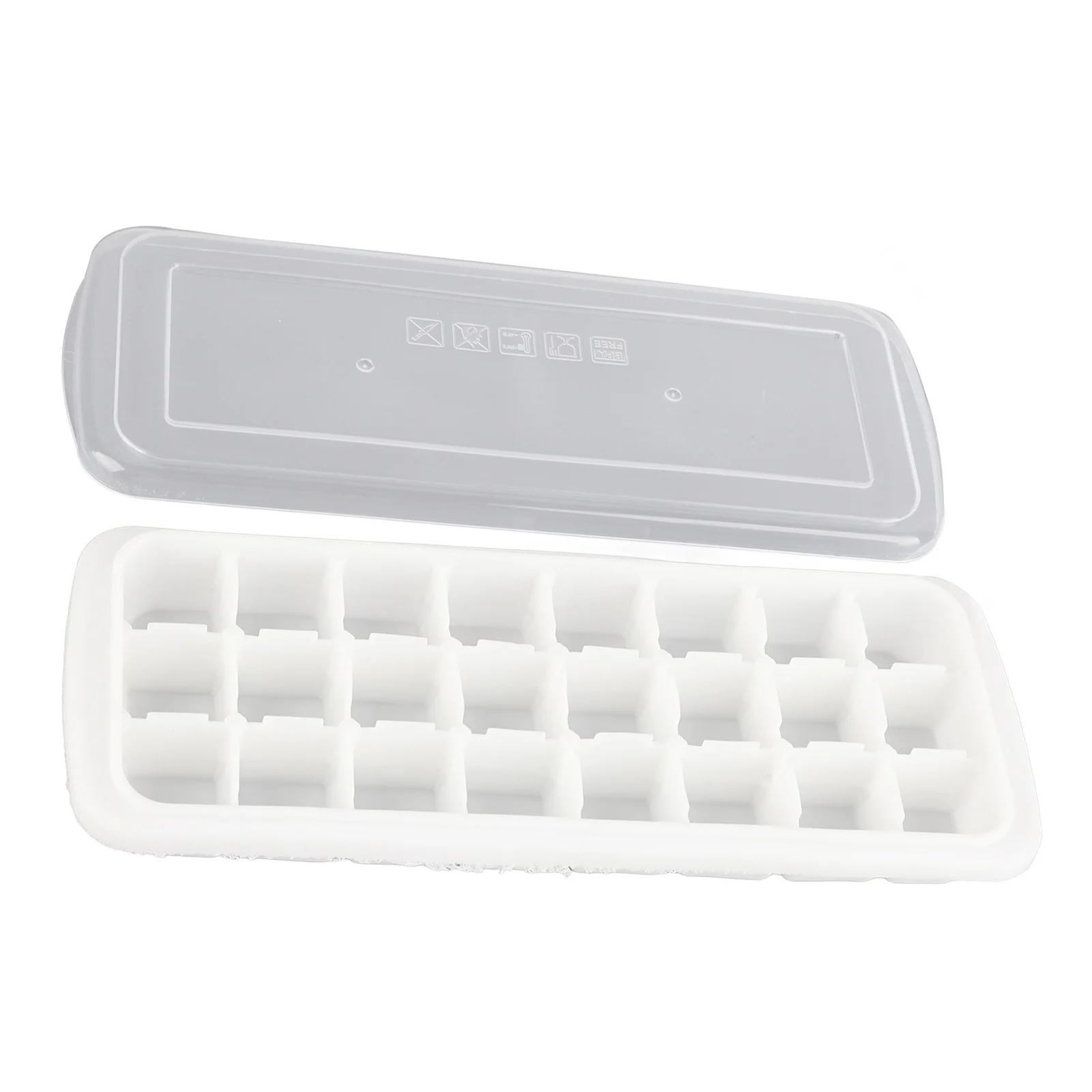 Лоток легко чистится, 24 сетки, легко извлекается, прозрачные белые формы для лотков с герметичной крышкой для дома