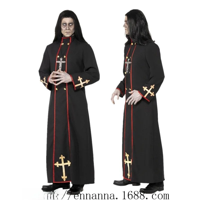 Disfraz de Zombi para Adultos, Novedad de Halloween, Traje de Pastor Terrorífico para Representaciones Escénicas y Bailes de Máscaras