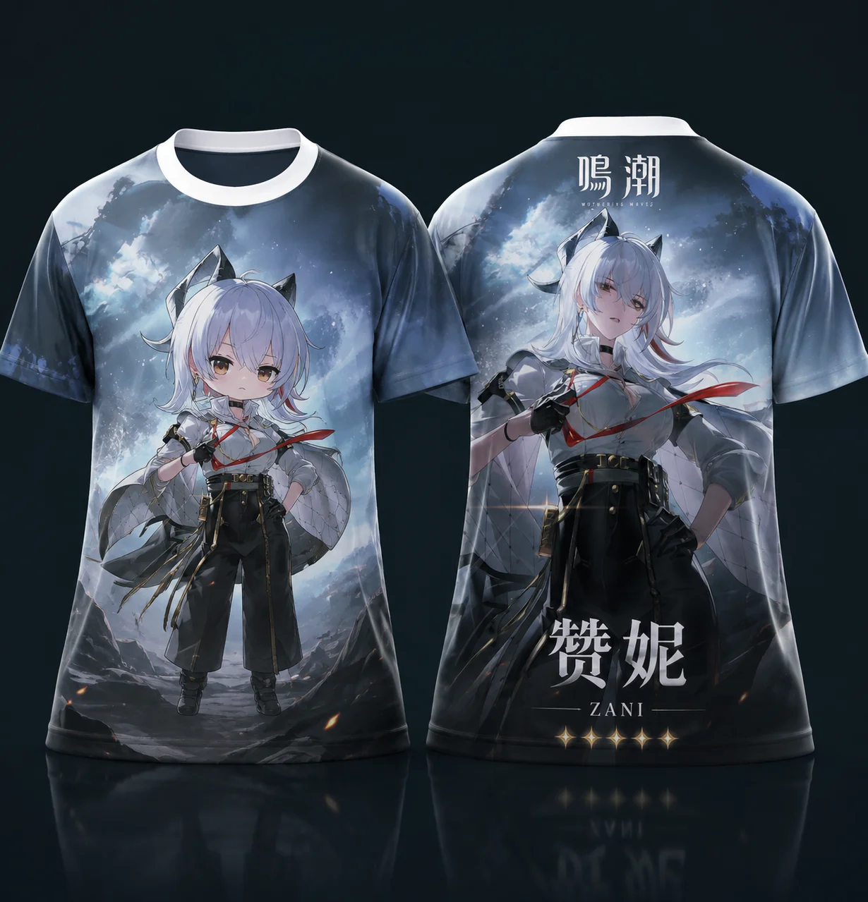 Game Wuthering Waves Character Chun ZANI SUI SUI YUNO 3D Print T‑Shirts Y2K Streetwear Men's T-shirt Women's T-shirt Harajuku