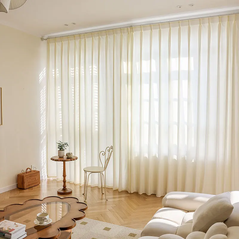 350cm Height Living Room Sheer Curtains 5 Colors to Choose Customize Size Accept Bedroom Privacy Protect Tulle Curtain