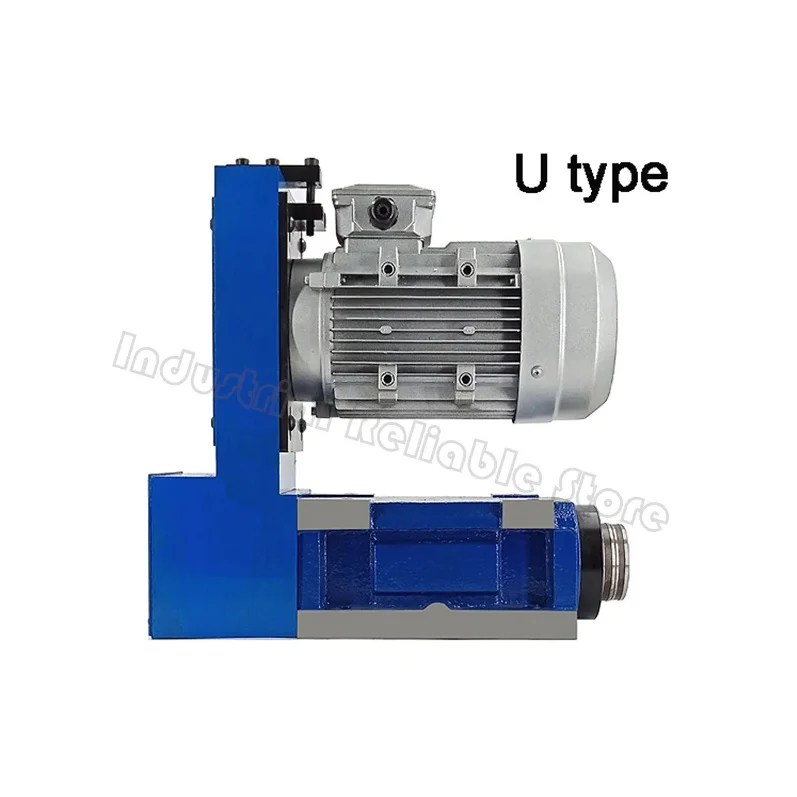U type Z type BT30 ER25 MT3 ER32 Spindle Power Head with 3 Phase 1.1KW Motor 3000~7000rpm for boring milling drilling tapping