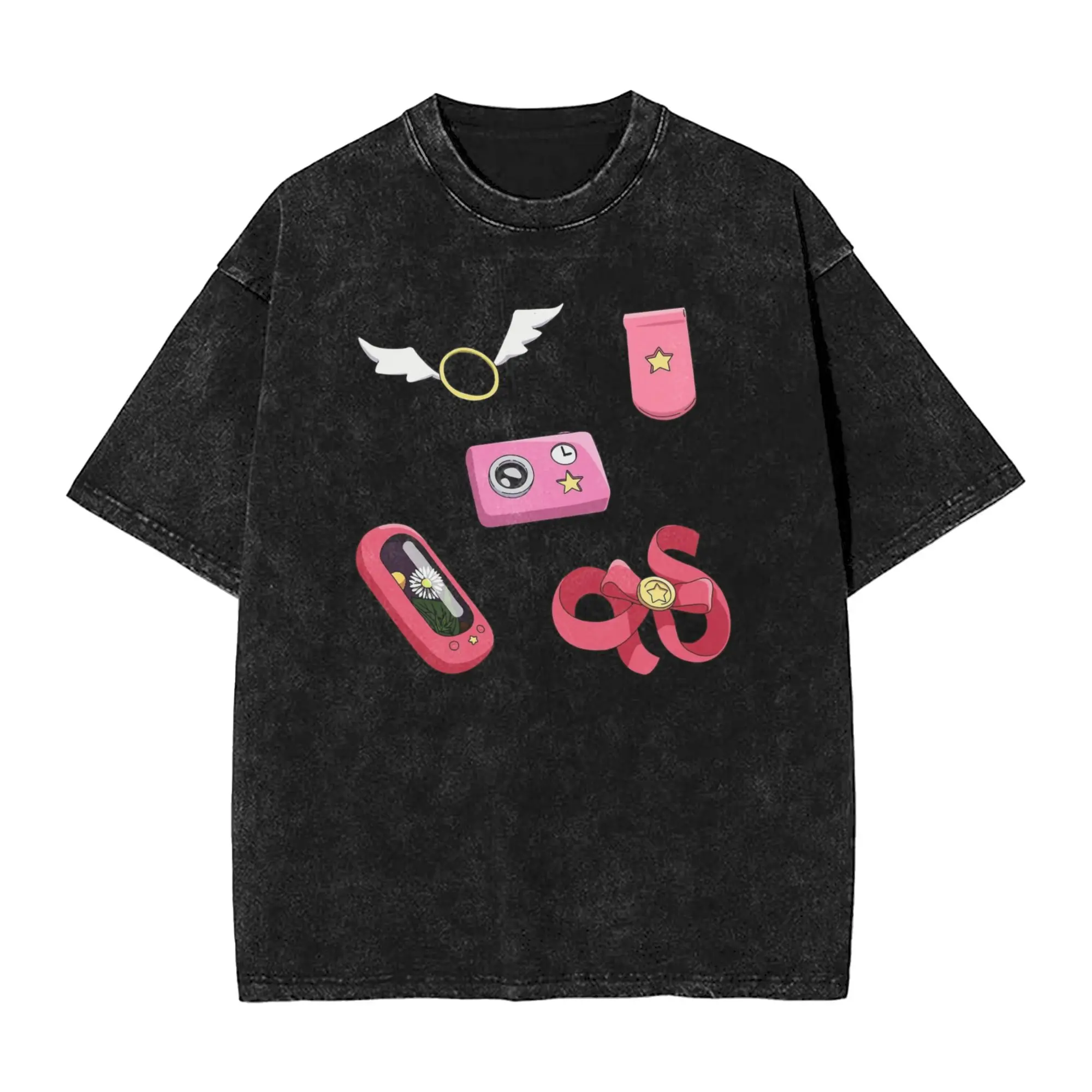 تي شيرت مغسول من Takopi's Original Sin أنيمي الهيب هوب تي شيرت عتيق كبير الحجم ملابس الشارع الشهير بأكمام قصيرة تي شيرت صيفي للرجال والنساء #5