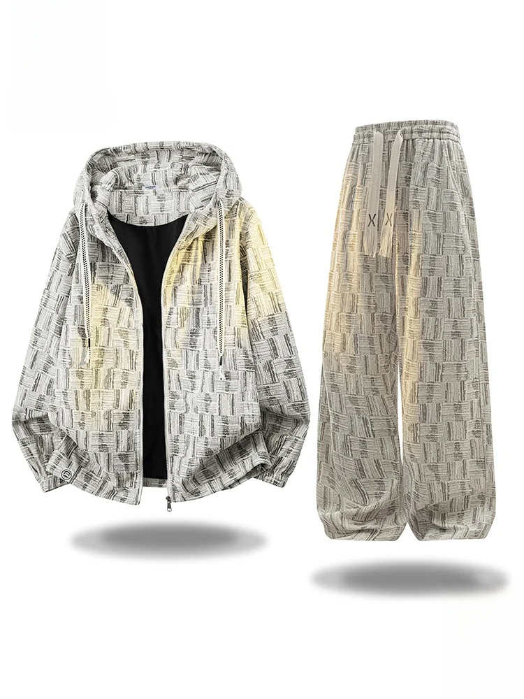 

Мужской спортивный костюм Paul Frank: худи свободного кроя и повседневные брюки, осенний комплект из двух предметов, с длинными рукавами, полиэстер