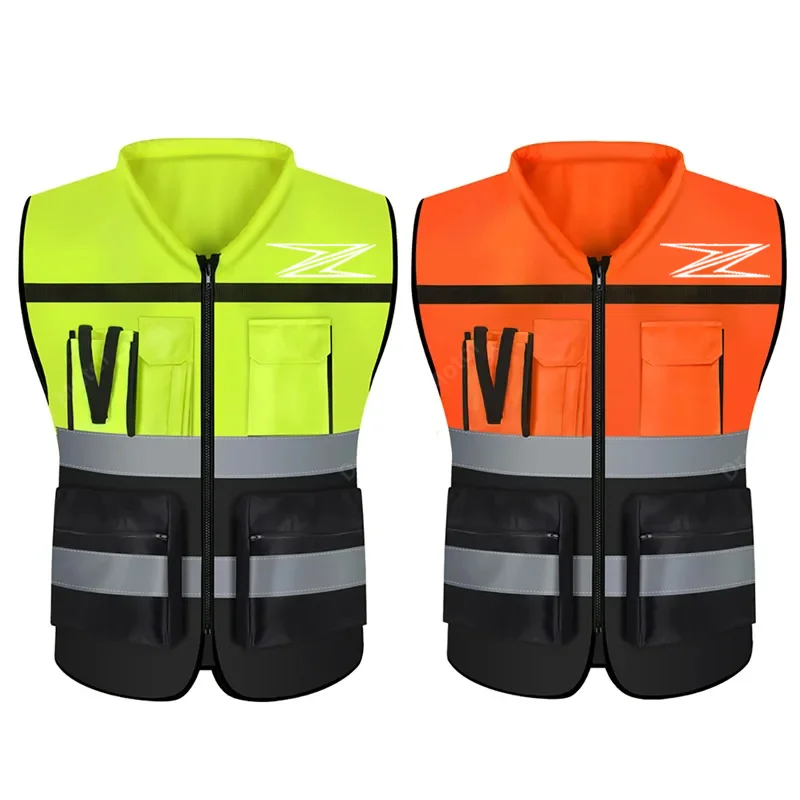 Z Logo Moto Multi Tasca Gilet di Sicurezza Visibilità Notturna Gear Per Kawasaki Z650 Z750 Z800 Z900 Z1000 Z250 Z400