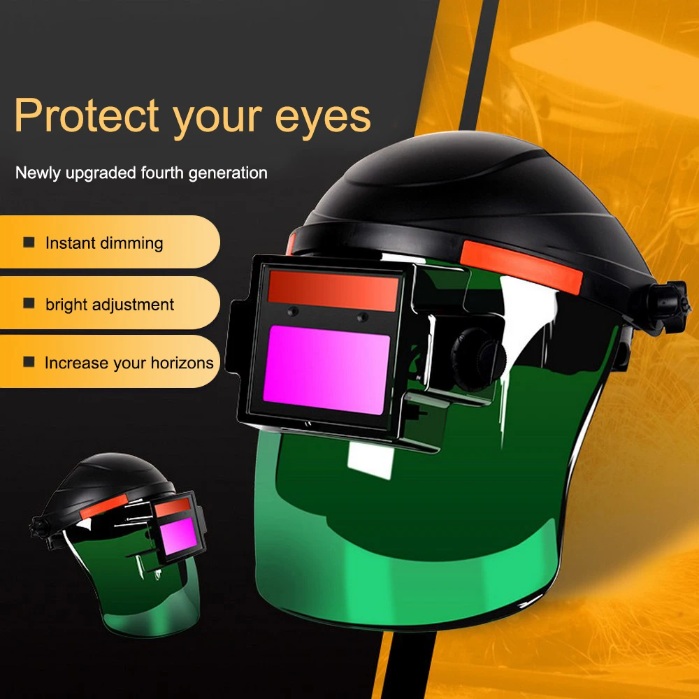 

Welding Helmet Welder Mask Large View True Color Solar Power Auto Darkening Welding Mask For Arc Weld Grind Cut