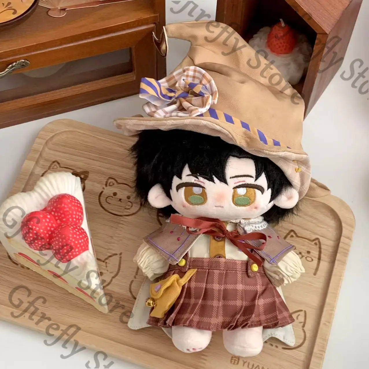 20 سنتيمتر القطن Maumet يرتدي ساحر الملابس دمية الملابس تأثيري الزي معطف رائعتين الحلي عيد الميلاد الحاضر