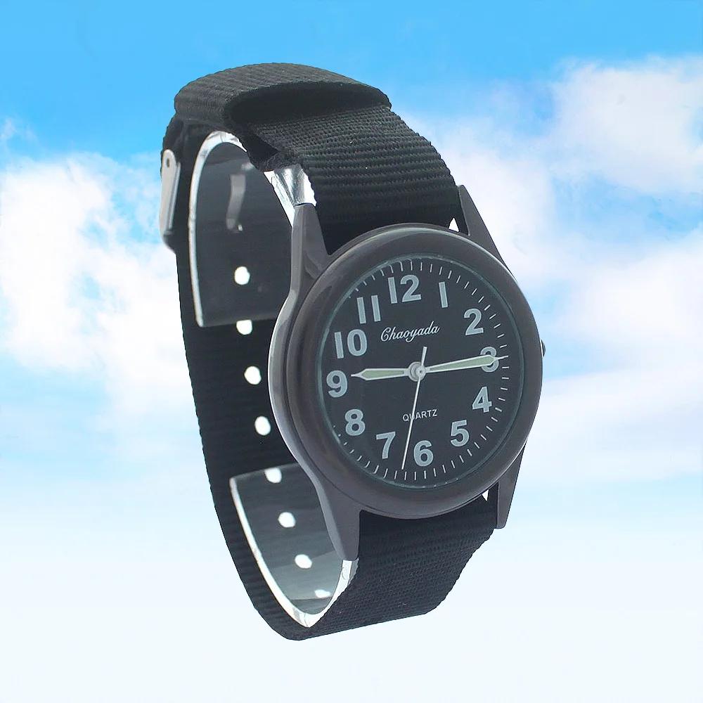 Children's Nylon Straps Quartz Watch Kids Wristwatch Gift for Boys and Girls