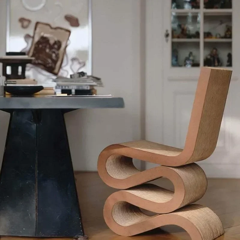 Luxury stool, chair type corrugated cat scratching board, cat climbing frame, cat claw board, strong and durable