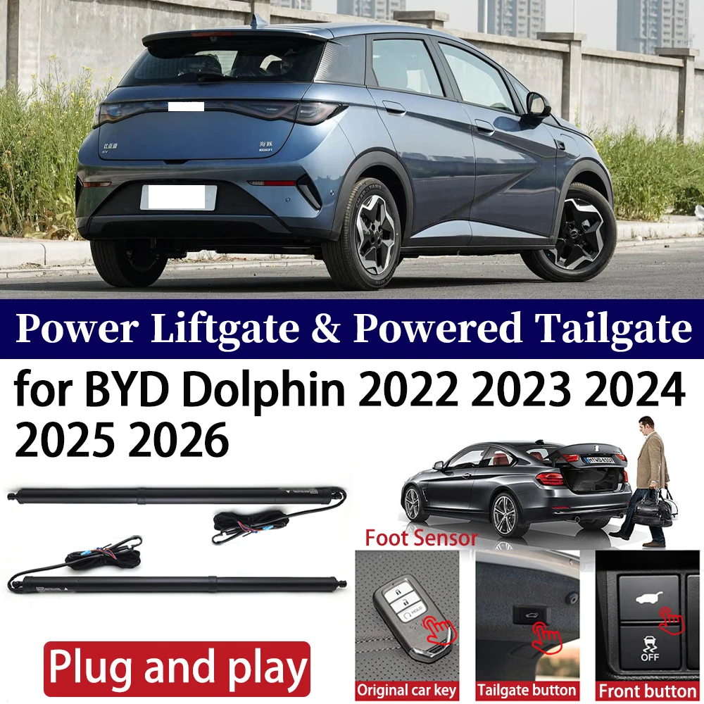 for BYD Dolphin 2022 2023 2024 2025 2026 Car OEM Power Liftgate Automatic One-Click Powered Tailgate Strut  Plug and paly