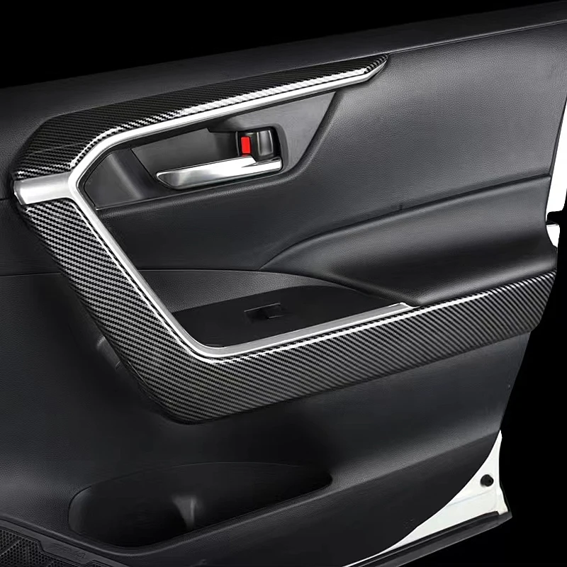 

Стайлинг автомобиля для Toyota Rav4 Xa50 2019-2022 2023 2024, ручка подлокотника для внутренней двери из АБС-пластика, 3d наклейки, накладка, автозапчасти