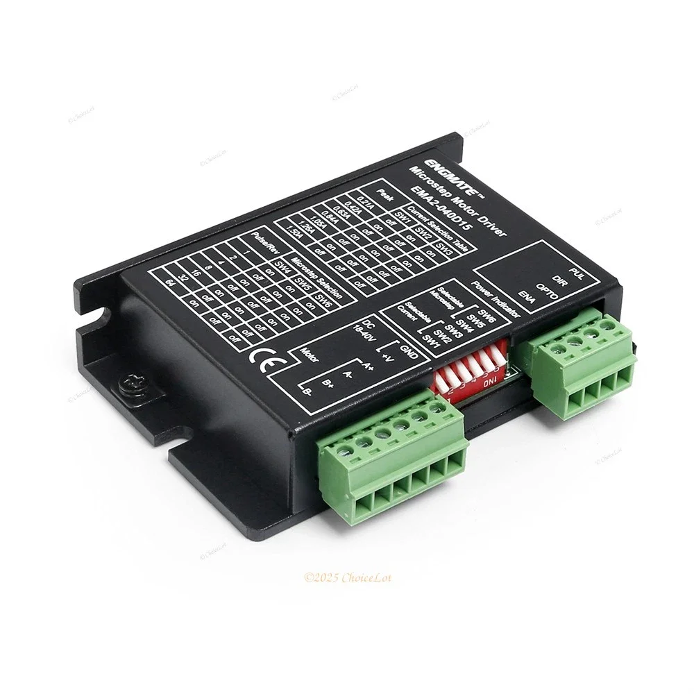 

EMA2-040D15 Stepper Motor Driver For CNC Milling Machine DIY Max 18-40V DC 0.21-1.5A