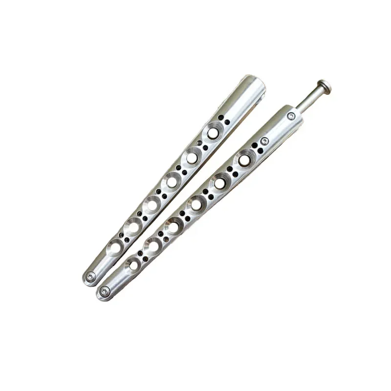 TheOne Crocodile нож бабочка Channel 440C Shaped Blade Stainless Steel Handle Pocket EDC Tool Knife