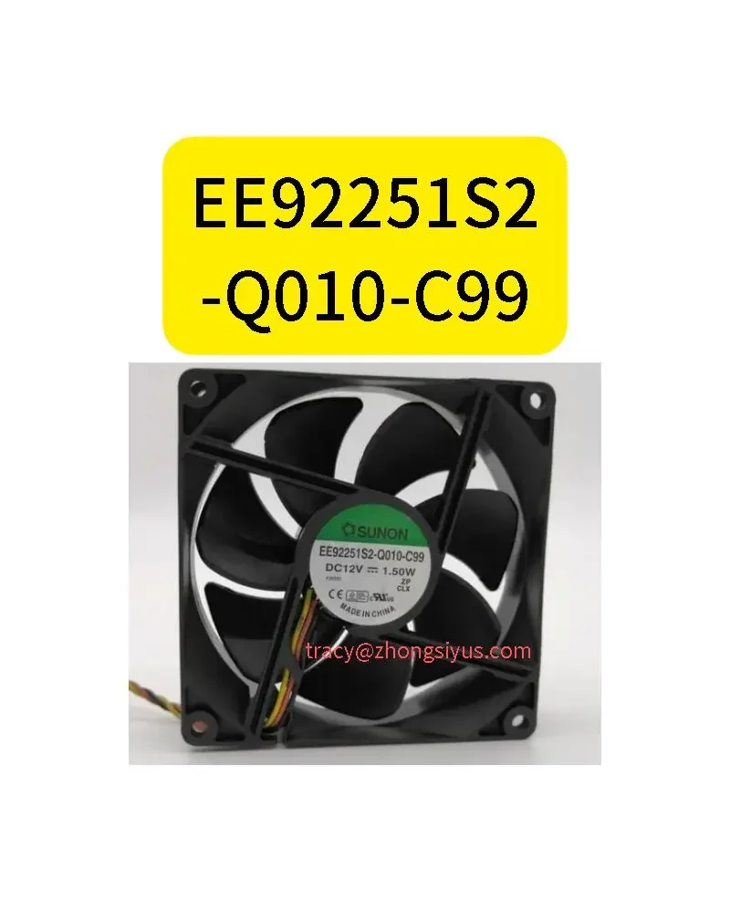 

New EE92251S2-Q010-C99 9025 12V 1.50W silent 9CM cooling fan 3 wires