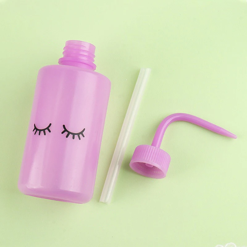 Frasco lavador de pestañas con pico curvo, removedor de maquillaje, herramienta para lifting de cejas, suministros 3