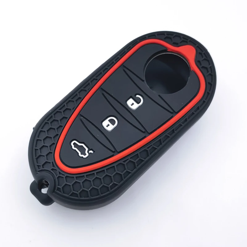 حافظة غطاء مفتاح من السيليكون لسيارة ألفا روميو جيوليتا أسطورة جونيور 4C روميو ميتو أسطورة 159 GTO GTA ملحقات سيارة التحكم عن بعد #4