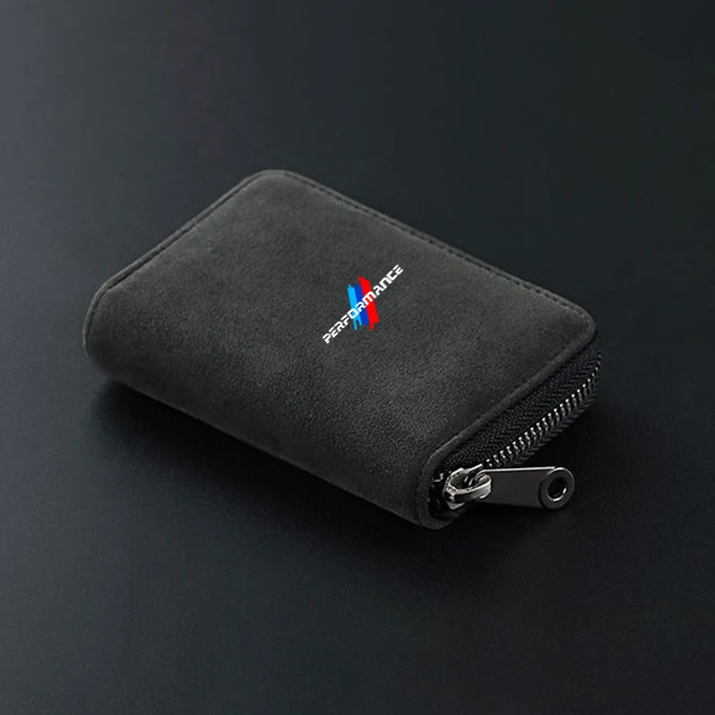 Women Men Wallet Car Logo Driver Licence Card Holder Bags Zip Coin Purse For BMW G30 G32 G11 G12 G20 G01 G02 G08 F15 F16 E90 E60