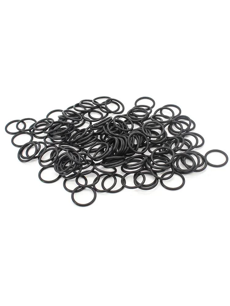 Joint torique en caoutchouc Neria noir, joints d'étanchéité, résistant à l'usure, joint universel, épaisseur 1mm, 70A nitCarter, CS1 mm