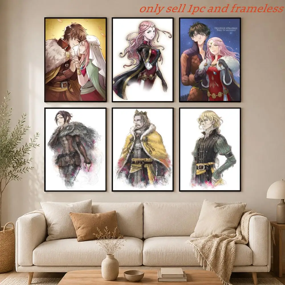 Classic Game T-Triangle Strategy Poster Mural HD Wall Decals for Bedroom Living Room Home Self-Adhesive Decor Gift