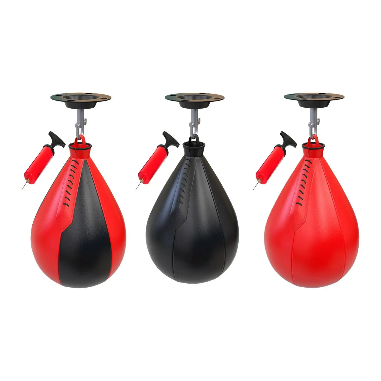 

Boxing Speed Pear Ball Kit Boxing Reaction Ball PU Leather Support Heavy Duty