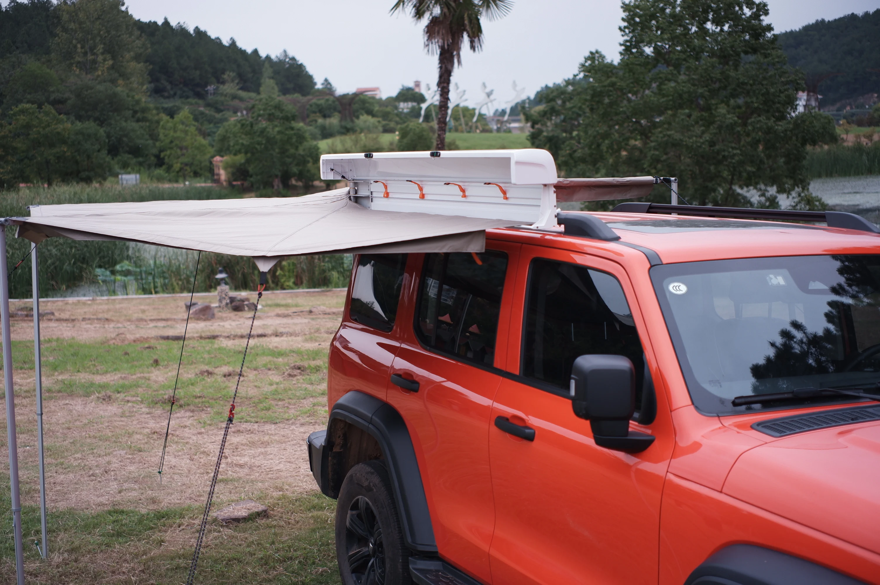 270 Degree Lightweight Freestanding for  Tent for SUV RV 4x4 Vehicles for Overlanding Camping Adventures,Custom Size