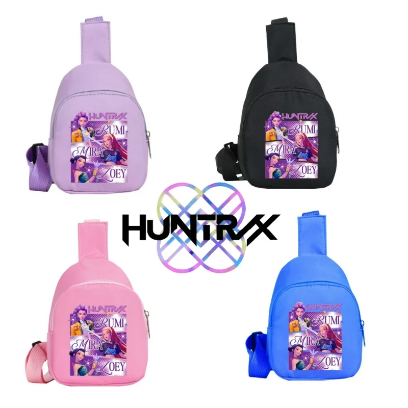 الأطفال حقيبة صدر للرجال K-Pop شيطان الصيادين حقيبة ساع حقيبة كتف الطفل هدايا الاطفال هدايا أطفال صغيرة لطيف المحافظ وحقائب اليد