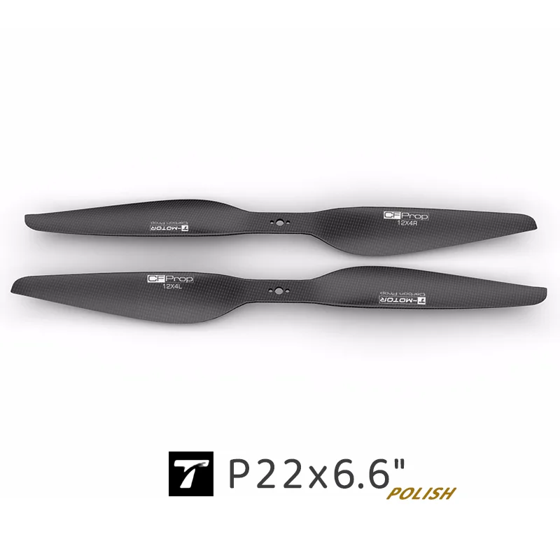 P22x6.6 Sanded Surface Carbon Fiber Propeller - T-MOTOR Universal All-in-One Propeller for Multirotor Drones