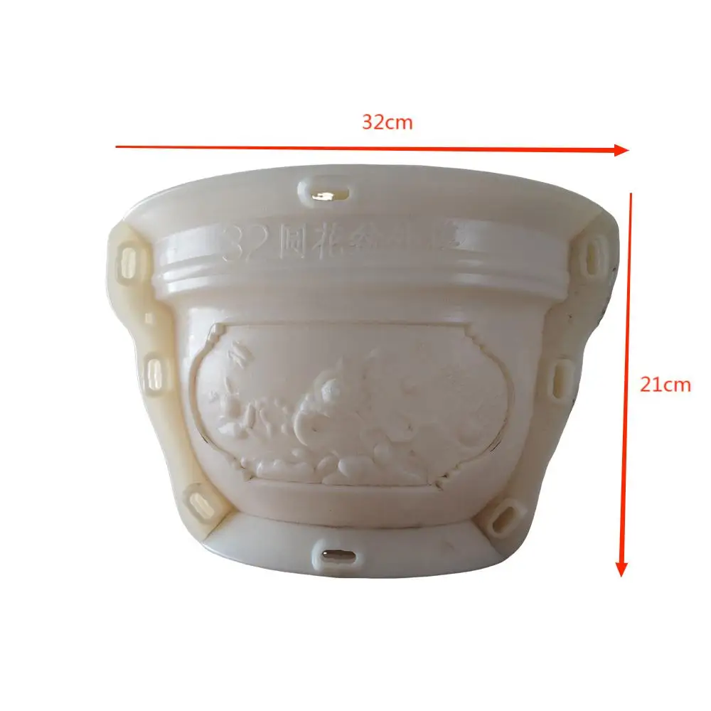 diameter 32cm Chinese style Flower pot molds for concrete planters molds plastic for garden