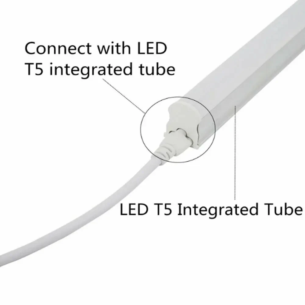 3Pin 30-200cm T8 / T5 Cable Wire Connector Flexiable Double End For LED Integrated Tube Light Cable & Connectors