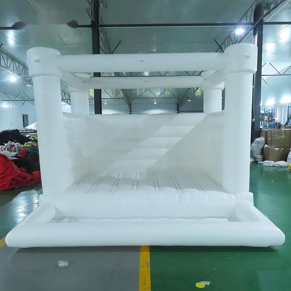 10x10ft 3x3m Inflatable Wedding Bouncer white birthday Jumper Bouncy Castle with ball pit,White bouncy house inflatable bouncy