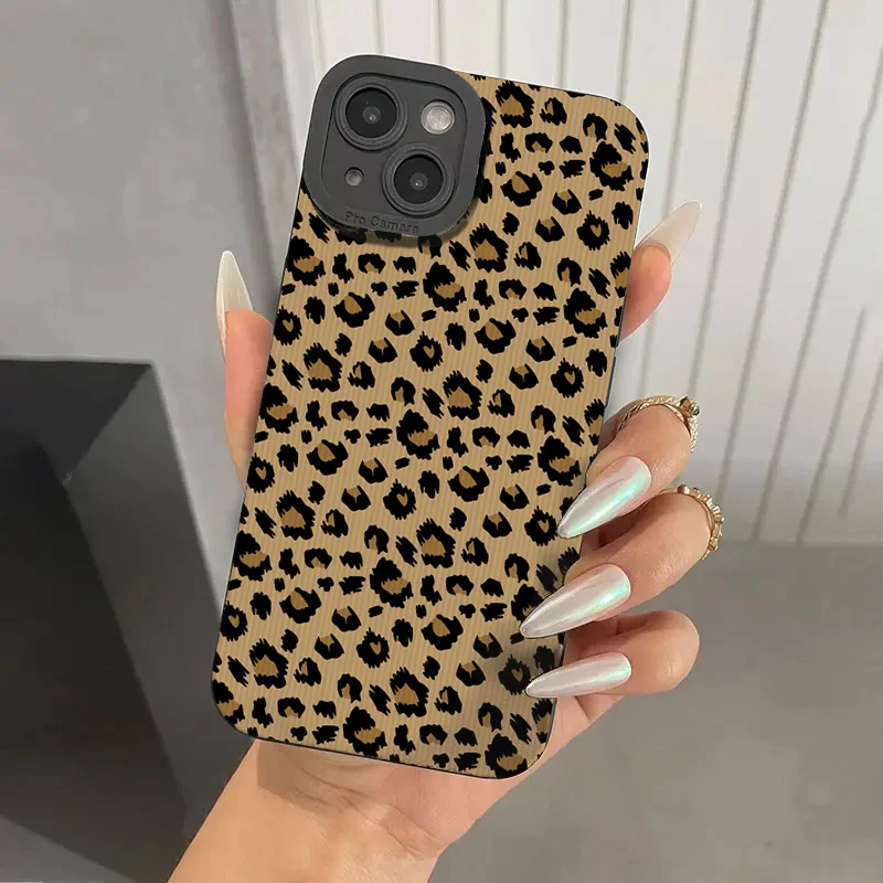 Fashion Leopard Heart Phone Case For Xiaomi Mi 14T 12T 11T 11 10T Poco X5 F5 X4 M4 F4 X3 M3 Pro Lite 4G 5G Soft Silicone Cover