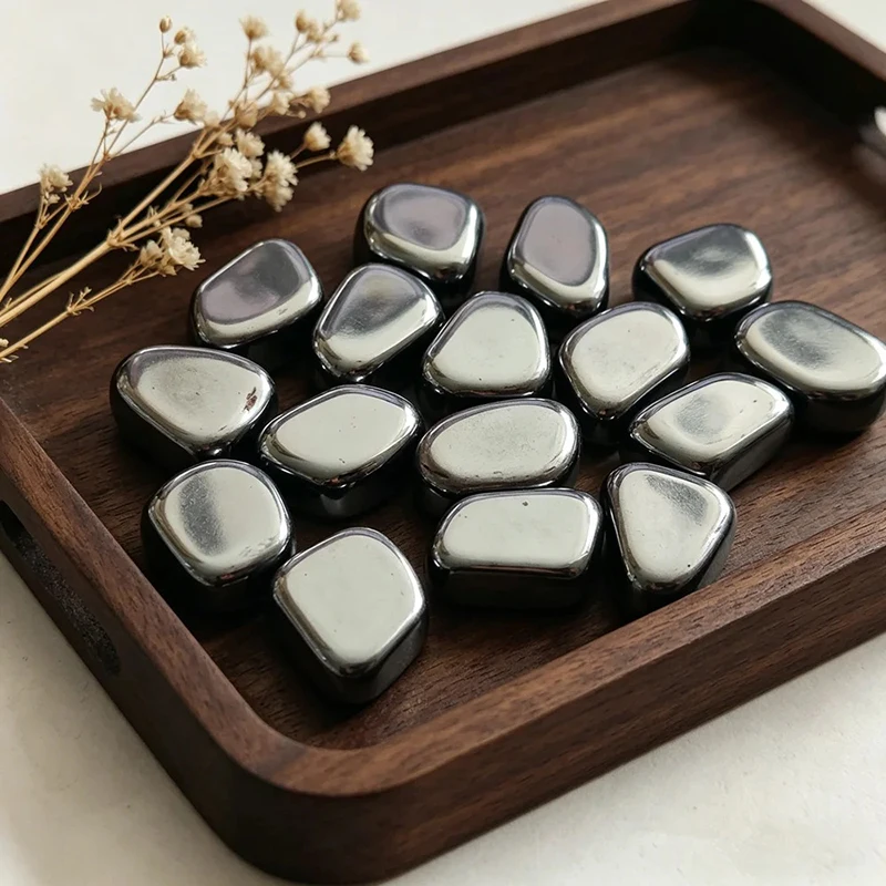 10-30Pcs Polishing Ferrite Fridge Magnets Magnetic Palm Stone Crafts Home Decor Accessories Stress Relief Fun Colorful Jewelry