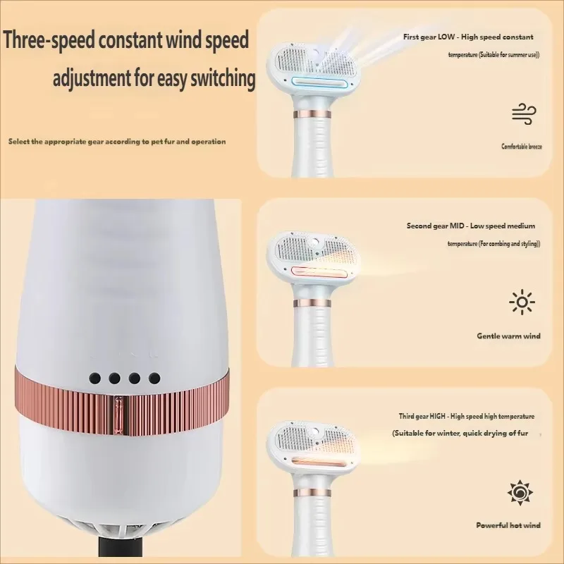 1 Piece Customization Support Pet Hair Grooming Comb Brush Massage Automatic Rechargeable Battery Simple Design Self Cleaning - view 2