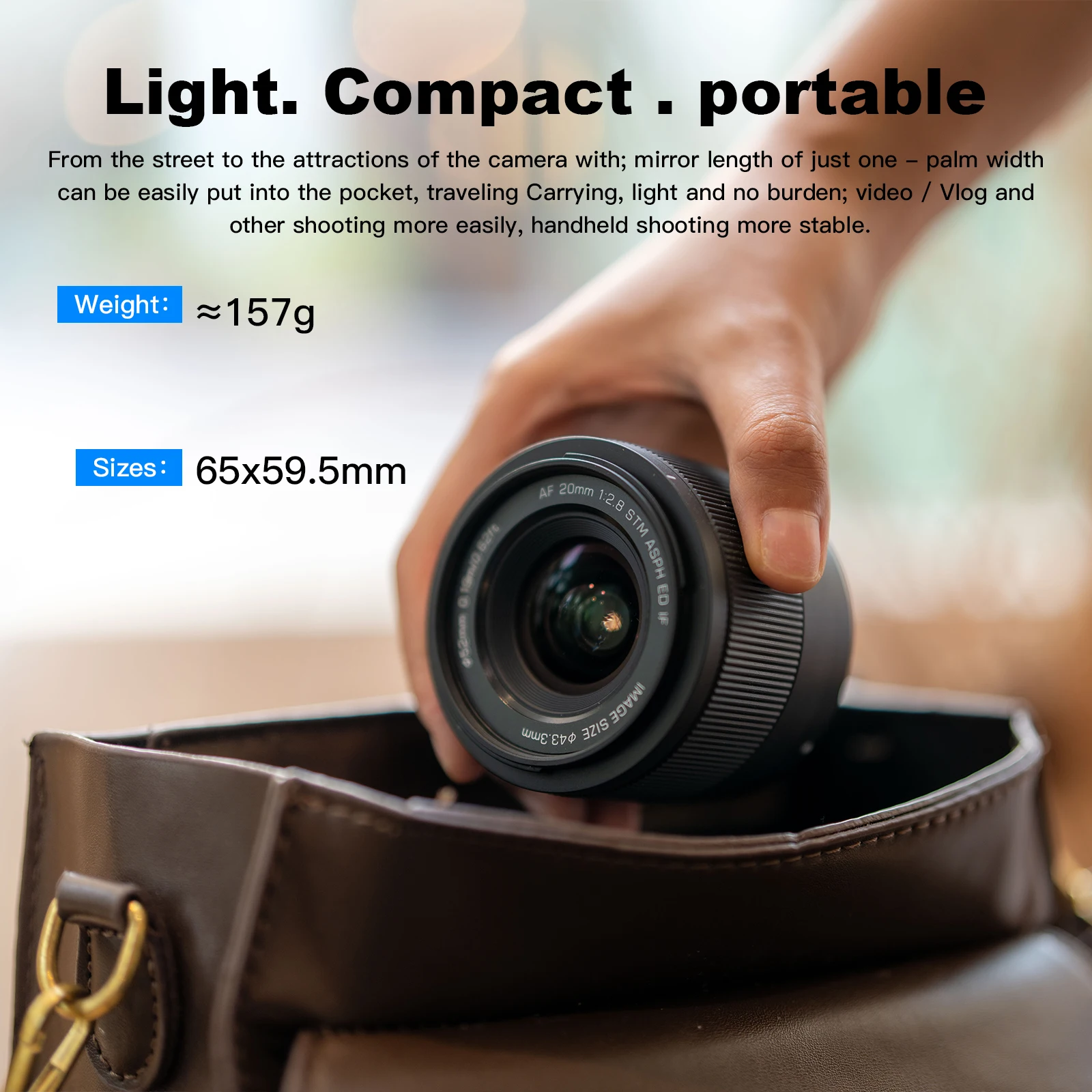 VILTROX 20mm F2.8 for Sony E-mount for Nikon Z-mount Camera Lens Full Frame Ultra Wide Angle Auto Focus Vlog Lens for A7C A6400