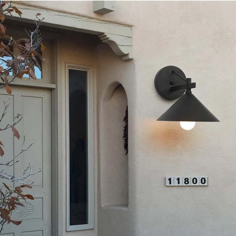 Outdoor wall lamp waterproof door headlight, villa garden terrace lighting door lamp, exterior wall outdoor courtyard door lamp