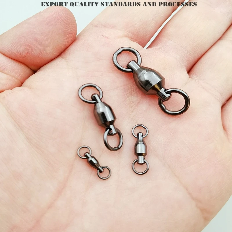 High-speed Bearing Figure-eight Ring Line Asia Large Metal Pin Figure-eight Rotating Ring Stainless Steel Strong Connector