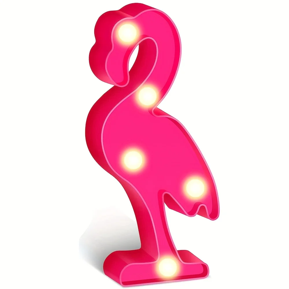 LED Modeling Lights Mini Christmas Night Lights Decorate The Room Atmosphere Decoration Flamingos Decorated With Colorful Lights