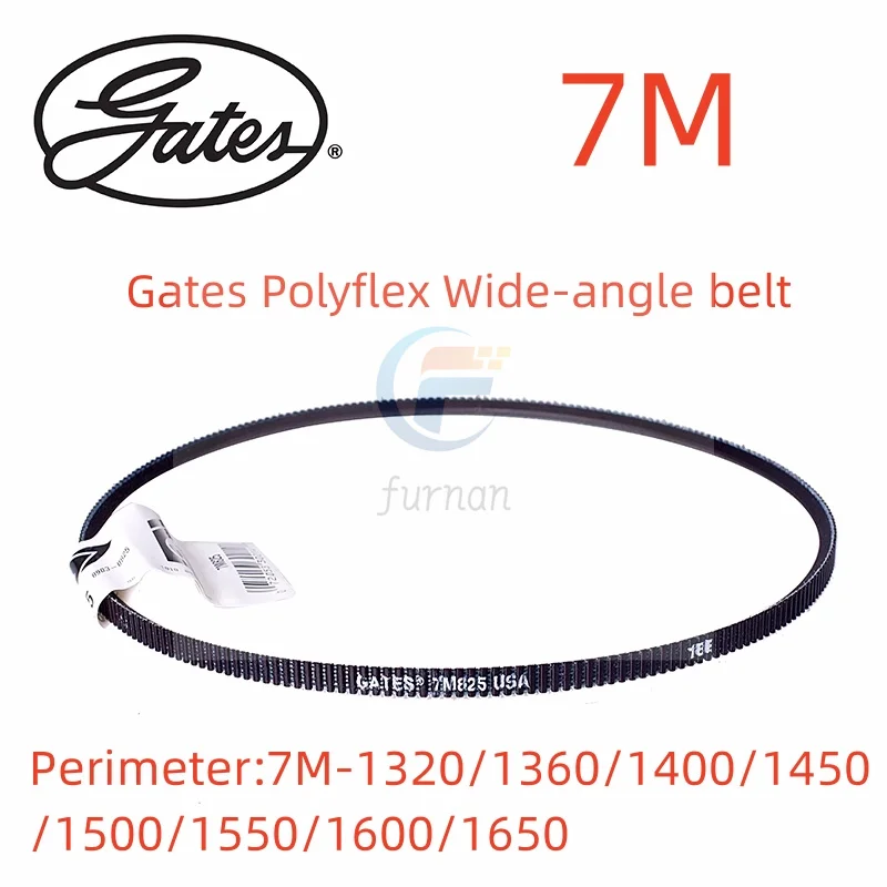 

Gates Polyflex Wide-angle belt 7M1320 7M1360 7M1400 7M1450 7M1500 7M1550 7M1600 7M1650 Transmission Triangle Belt