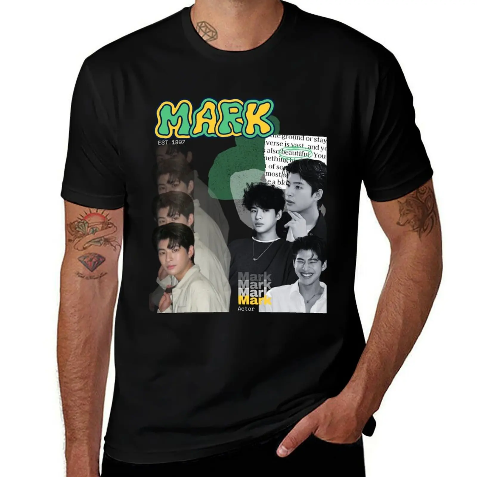 BL actor Mark T-Shirt funny t shirts cotton T-Shirt