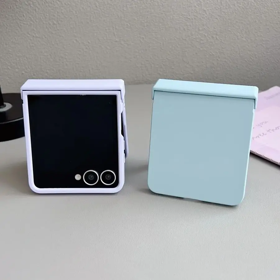 Official Bright Candy Color Phone Case For Samsung Galaxy Z Flip 7 6 5 4 3 Luxury Hinge Central Axis Protect Shockproof PC Cover