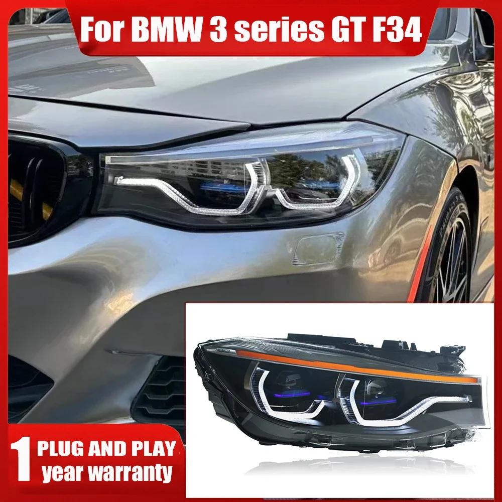 

2pc Car Lights For BMW 3 Series GT F30/34 LED Headlight 2013-2020 320GT 330GT HeadLamp Drl Projector Lens Automotive Accessories