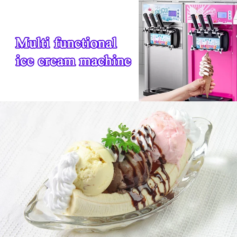 

Горячая распродажа: Коммерческая машина для мягкого мороженого на 3 вкуса, аппарат для замороженного йогурта, машина для мороженого