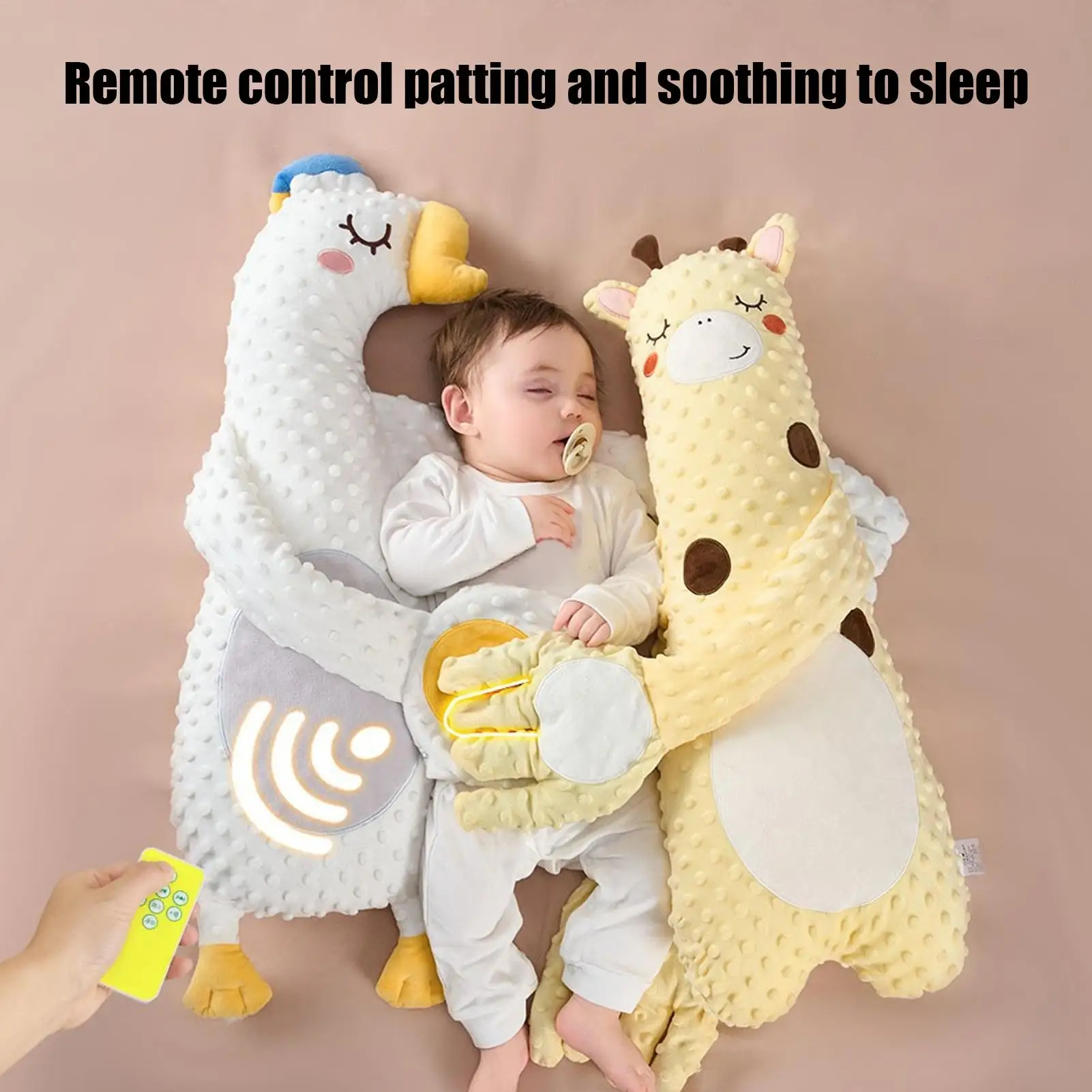 수면을위한 아기 패턴 아기 수면 자동 비터 피부 친화적 인 유아 깜짝 방지 슬래핑 소년 소녀를위한 진정 장난감