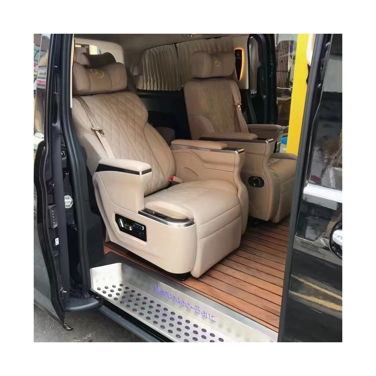 

RV Swivel Seat,Luxury and Comfortable Business Car Seats Van Interior Accessories Multifunctional Seats Alphard Captain Car Seat