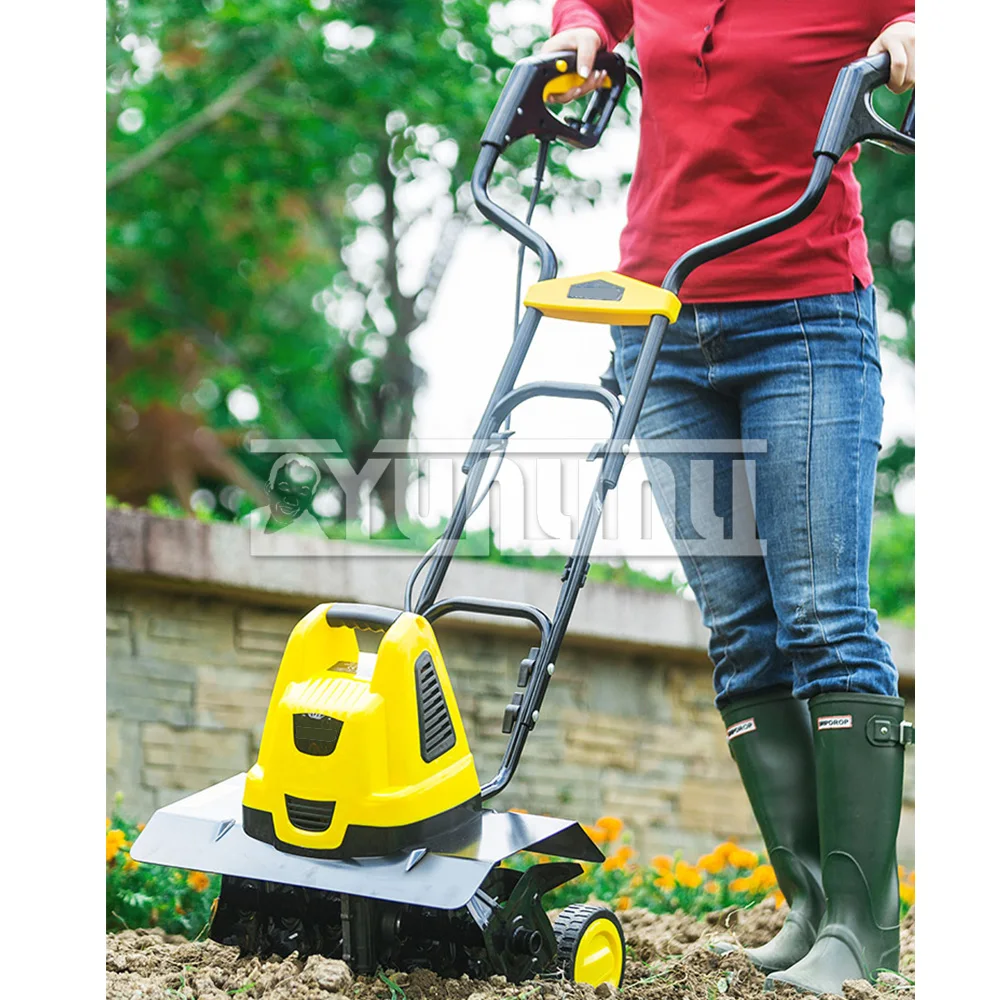 Electric Scarifier, Small Household Cultivator, Cultivated Land Machine Digging, Plowing, Hoeing, Rotary Cultivator