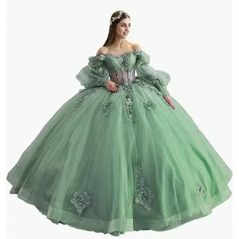 NONE Quinceanera Ball Gown Purple 3