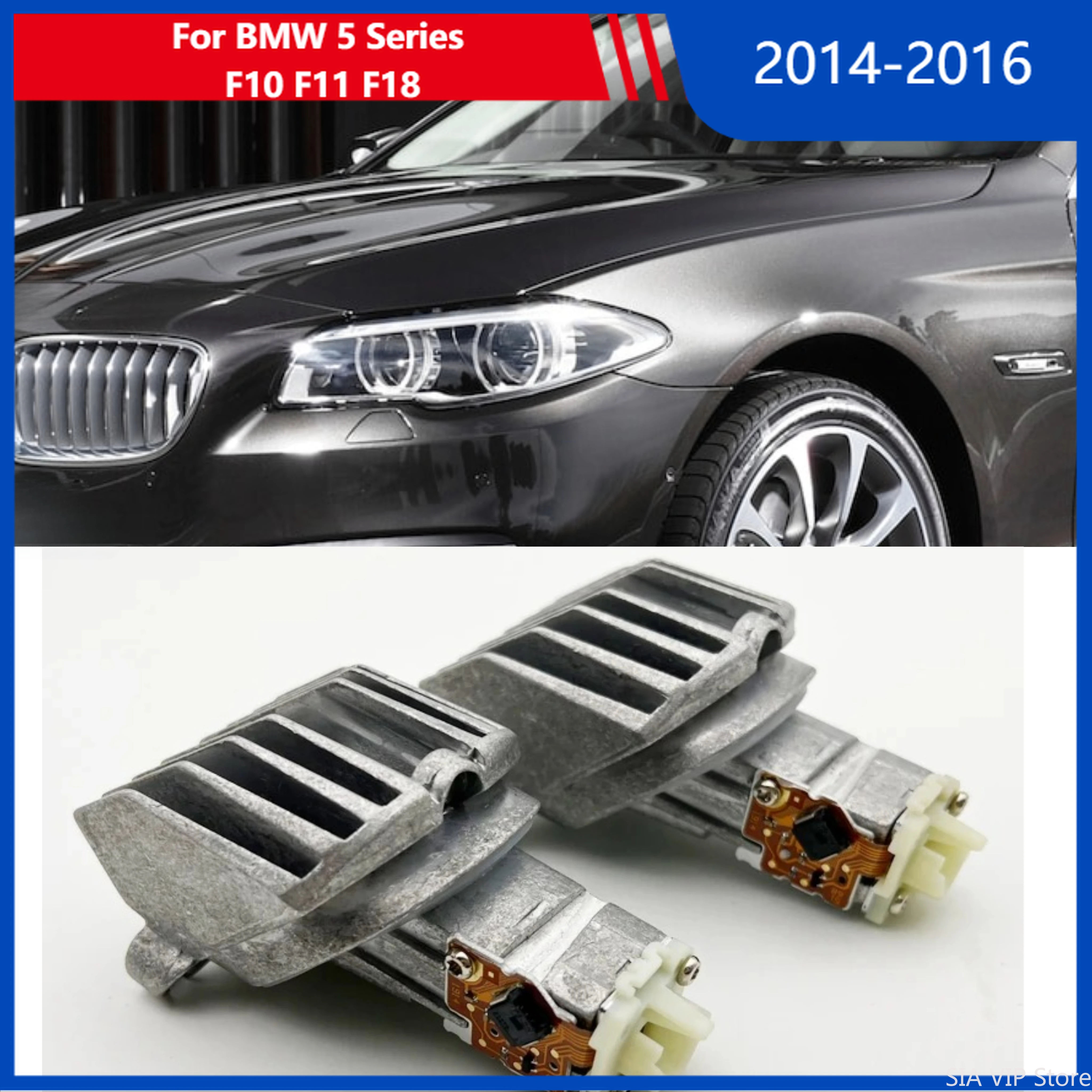 

63117343876 Headlight Control Unit Daytime Driving Light LED Module For BMW 5 Series 2014-2016 F10 F11 F18 LCI 7343876 18592200