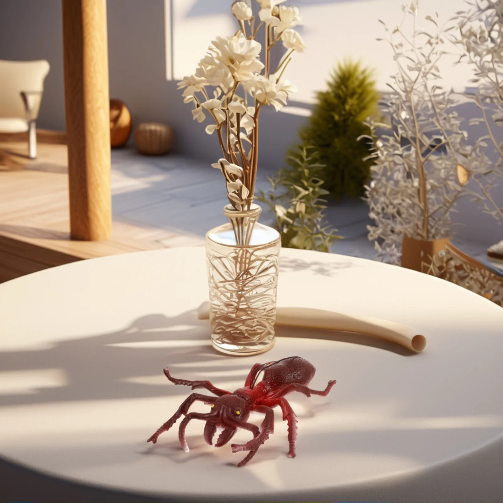 Realistic Simulation Soft Ant Prank Props for Halloween Party Garden Decor Desktop Ornament Festival Cosplay Haunted House