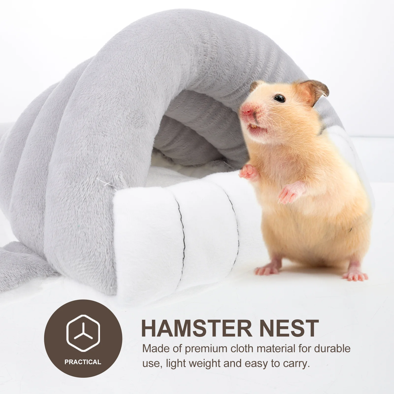 

1pc Cozy Warm Hamster Nest Premium Pet Bed Durable Light Small Animal Cage Cute Windproof Comfortable Dogs Hedgehogs Mice