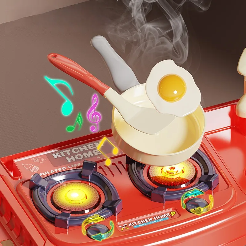 Children's Kitchen Stove Toy Play Home Cutlery Simulation Kitchenware Cooking and Cooking Set