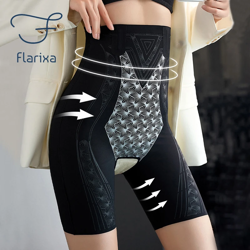 

Flarixa Seamless Flat Belly Reducing Panties High Waist Slim Pants Hip Lift Shapewear Women Underwear Plus Size Tummy Control